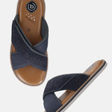 bugatti Dark Blue Sandal