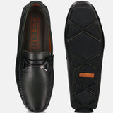 Men's Bugatti drivers green leather shoes with a round toe and apron toe , a rubber outsole.
