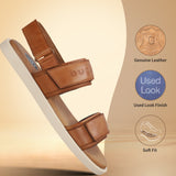 bugatti Derek cognac  Premium Leather Comfort Back Strap