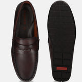 bugatti Linex mid-brown Premium Leather Comfort Slip-Ons Casual