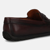 bugatti Linex mid-brown Premium Leather Comfort Slip-Ons Casual
