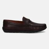 bugatti Linex mid-brown Premium Leather Comfort Slip-Ons Casual