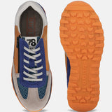 A multi Men's bugatti Sneakers featuring a round plain toe, zero heels heel. Made from suede leather with a durable tpr outsole, this laces design offers both style and comfort.