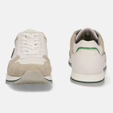 A beige Men's bugatti Sneakers featuring a round plain toe, zero heels heel. Made from suede leather with a durable eva outsole, this laces design offers both style and comfort.