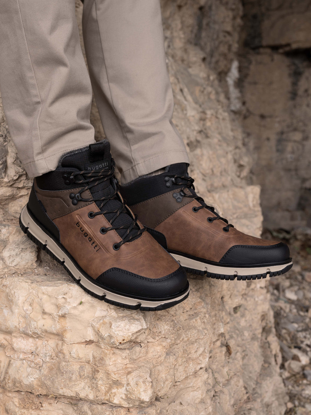 bugatti Samper Cognac Comfort Sneakers – bugatti Shoes India