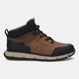 A cognac Men's bugatti Outdoor Sneakers featuring a round toe plain toe, zero heels heel. Made from synthetic with a durable eva outsole, this laces design offers both style and comfort.