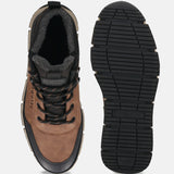 A cognac Men's bugatti Outdoor Sneakers featuring a round toe plain toe, zero heels heel. Made from synthetic with a durable eva outsole, this laces design offers both style and comfort.