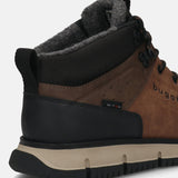 A cognac Men's bugatti Outdoor Sneakers featuring a round toe plain toe, zero heels heel. Made from synthetic with a durable eva outsole, this laces design offers both style and comfort.