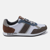 A multi Men's bugatti Sneakers featuring a round plain toe, zero heels heel. Made from textile with a durable tpr outsole, this laces design offers both style and comfort.