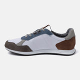 A multi Men's bugatti Sneakers featuring a round plain toe, zero heels heel. Made from textile with a durable tpr outsole, this laces design offers both style and comfort.