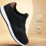 A black Men's bugatti Sneakers featuring a round plain toe, zero heels heel. Made from textile with a durable eva outsole, this laces design offers both style and comfort.