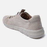 A beige Men's bugatti Sneakers featuring a round plain toe, zero heels heel. Made from textile with a durable eva outsole, this laces design offers both style and comfort.