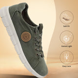 A green Men's bugatti Sneakers featuring a round plain toe, zero heels heel. Made from textile with a durable eva outsole, this laces design offers both style and comfort.