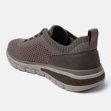 A beige Men's bugatti Sneakers featuring a round plain toe, zero heels heel. Made from textile with a durable eva outsole, this laces design offers both style and comfort.
