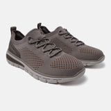 A beige Men's bugatti Sneakers featuring a round plain toe, zero heels heel. Made from textile with a durable eva outsole, this laces design offers both style and comfort.