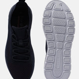 A blue Men's bugatti Sneakers featuring a round plain toe, zero heels heel. Made from textile with a durable eva outsole, this laces design offers both style and comfort.
