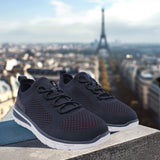 A blue Men's bugatti Sneakers featuring a round plain toe, zero heels heel. Made from textile with a durable eva outsole, this laces design offers both style and comfort.