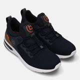 A blue Men's bugatti Athileisure Sneakers featuring a round toe plain toe, zero heels heel. Made from textile with a durable eva outsole, this easy lace design offers both style and comfort.