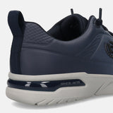A grey Men's bugatti Athileisure Sneakers featuring a round toe plain toe, zero heels heel. Made from synthetic with a durable eva outsole, this laces design offers both style and comfort.