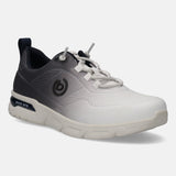 A white Men's bugatti Athileisure Sneakers featuring a round toe plain toe, zero heels heel. Made from synthetic with a durable eva outsole, this laces design offers both style and comfort.