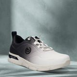 A white Men's bugatti Athileisure Sneakers featuring a round toe plain toe, zero heels heel. Made from synthetic with a durable eva outsole, this laces design offers both style and comfort.