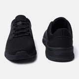 A black Men's bugatti Sneakers featuring a round plain toe, zero heels heel. Made from textile with a durable eva outsole, this laces design offers both style and comfort.