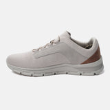 A beige Men's bugatti Sneakers featuring a round plain toe, zero heels heel. Made from textile with a durable eva outsole, this laces design offers both style and comfort.