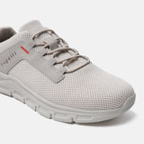 A beige Men's bugatti Sneakers featuring a round plain toe, zero heels heel. Made from textile with a durable eva outsole, this laces design offers both style and comfort.