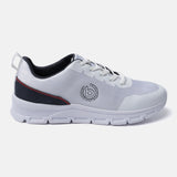A white Men's bugatti Sneakers featuring a round plain toe, zero heels heel. Made from textile with a durable eva outsole, this laces design offers both style and comfort.