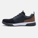 A blue Men's bugatti Sneakers featuring a round plain toe, zero heels heel. Made from textile with a durable eva outsole, this laces design offers both style and comfort.
