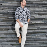 A cognac Men's bugatti Casual Loafers featuring a round plain toe, zero heels heel. Made from premium genuine leather with a durable tr outsole, this slip-on design offers both style and comfort.