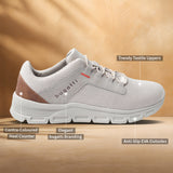 A beige Men's bugatti Sneakers featuring a round plain toe, zero heels heel. Made from textile with a durable eva outsole, this laces design offers both style and comfort.
