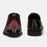 A grey Men's bugatti Derby featuring a round toe plain toe, stacked heel. Made from premium genuine leather with a durable leather outsole, this laces design offers both style and comfort.