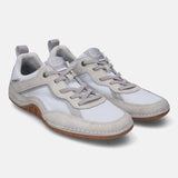 A grey Men's bugatti Sneakers featuring a round plain toe, zero heels heel. Made from synthetic with a durable tpr outsole, this laces design offers both style and comfort.