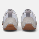 A grey Men's bugatti Sneakers featuring a round plain toe, zero heels heel. Made from synthetic with a durable tpr outsole, this laces design offers both style and comfort.