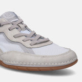A grey Men's bugatti Sneakers featuring a round plain toe, zero heels heel. Made from synthetic with a durable tpr outsole, this laces design offers both style and comfort.
