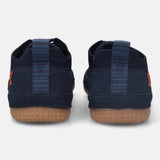 A blue Men's bugatti Sneakers featuring a round plain toe, zero heels heel. Made from textile with a durable tpr outsole, this laces design offers both style and comfort.