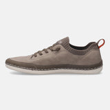 A beige Men's bugatti Sneakers featuring a round plain toe, zero heels heel. Made from synthetic with a durable tpr outsole, this laces design offers both style and comfort.