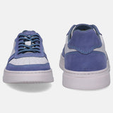 A blue Men's bugatti Sneakers featuring a round toe plain toe, zero heels heel, and a wide fit. Made from premium genuine leather with a durable tpr outsole, this laces design offers both style and comfort.