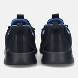 A black Men's bugatti Athileisure Sneakers featuring a round plain toe, zero heels heel. Made from textile with a durable eva outsole, this laces design offers both style and comfort.