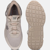 A yellow Men's bugatti Athileisure Sneakers featuring a round toe plain toe, zero heels heel. Made from textile with a durable eva outsole, this easy lace design offers both style and comfort.