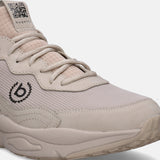 A yellow Men's bugatti Athileisure Sneakers featuring a round toe plain toe, zero heels heel. Made from textile with a durable eva outsole, this easy lace design offers both style and comfort.