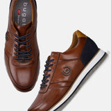 Bugatti Garnet Evo Cognac Premium Leather Comfort Sneakers