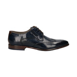 bugatti Dark Blue & Cognac Premium Leather Formal Derby Shoes