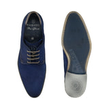 bugatti Gagno Blue  Premium Leather Comfort Derby Formal shoes