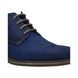 bugatti Gagno Blue  Premium Leather Comfort Derby Formal shoes