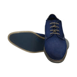 bugatti Gagno Blue  Premium Leather Comfort Derby Formal shoes