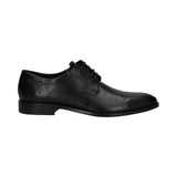 Milko Black Leather Formal Derby Shoes