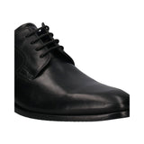 Milko Black Leather Formal Derby Shoes