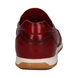 Tomeo Mok Red Nappa Leather Slip-On Sneakers